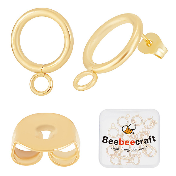 PandaHall Beebeecraft 1 Box 20Pcs Circle Stud Earring Findings 24K Gold Plated Stainless Steel Hollow Round Earring Stud Finding Posts with...
PandaHall Beebeecraft 1 Box 20Pcs Circle Stud Earring Findings 24K Gold Plated Stainless Steel Hollow Round Earring Stud Finding Posts with...