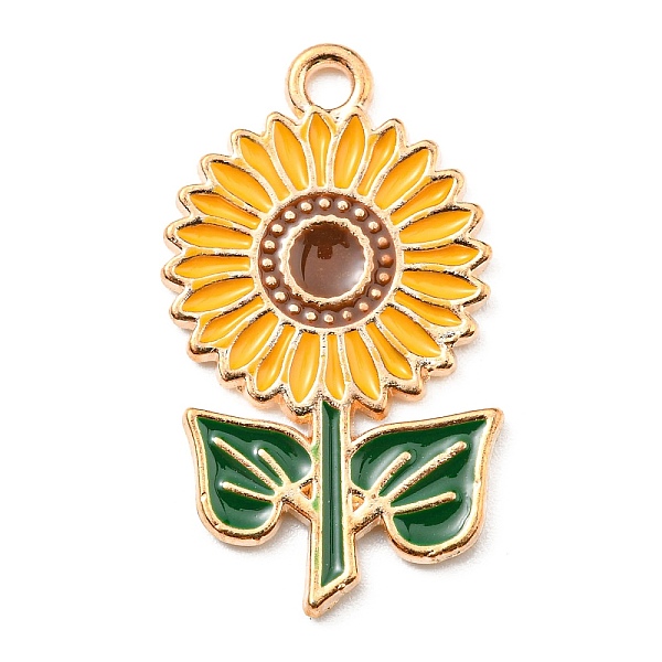 PandaHall Thanksgiving Day Alloy Enamel Pendants, Light Gold, Sunflower, 27.5x16.5x1.5mm, Hole: 2mm Alloy+Enamel Flower Yellow
PandaHall Thanksgiving Day Alloy Enamel Pendants, Light Gold, Sunflower, 27.5x16.5x1.5mm, Hole: 2mm Alloy+Enamel Flower Yellow