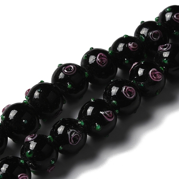 PandaHall Handmade Bumpy Lampwork Beads Strands, with Enamel, Round, Black, 11.5~13.5x13.5~14x13~13.5mm, Hole: 1.5mm, about 33pcs/strand...
PandaHall Handmade Bumpy Lampwork Beads Strands, with Enamel, Round, Black, 11.5~13.5x13.5~14x13~13.5mm, Hole: 1.5mm, about 33pcs/strand...