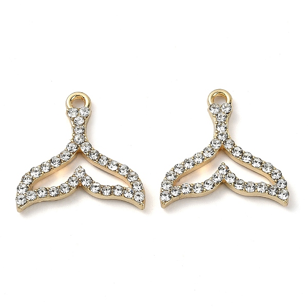 PandaHall Golden Rack Plating Alloy Rhinestone Pendants, Nickel Free, Fishtail Charm, Crystal, 18x18x2mm, Hole: 1.4mm Alloy+Rhinestone Fish..., Clear
PandaHall Golden Rack Plating Alloy Rhinestone Pendants, Nickel Free, Fishtail Charm, Crystal, 18x18x2mm, Hole: 1.4mm Alloy+Rhinestone Fish..., Clear