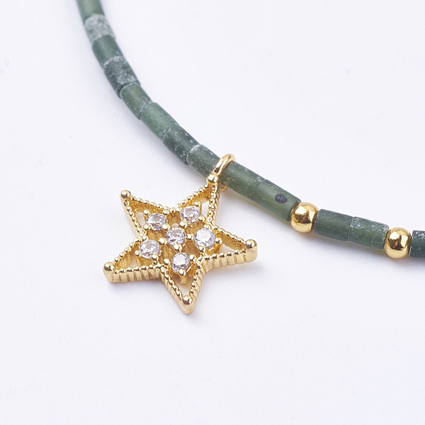 PandaHall Brass Charms Bracelets, with Natural Jade Beads and Spring Ring Clasps, Star, Real 14K Gold Plated, Teal, 6-5/8 inch(168mm) Jade..., Cyan
PandaHall Brass Charms Bracelets, with Natural Jade Beads and Spring Ring Clasps, Star, Real 14K Gold Plated, Teal, 6-5/8 inch(168mm) Jade..., Cyan