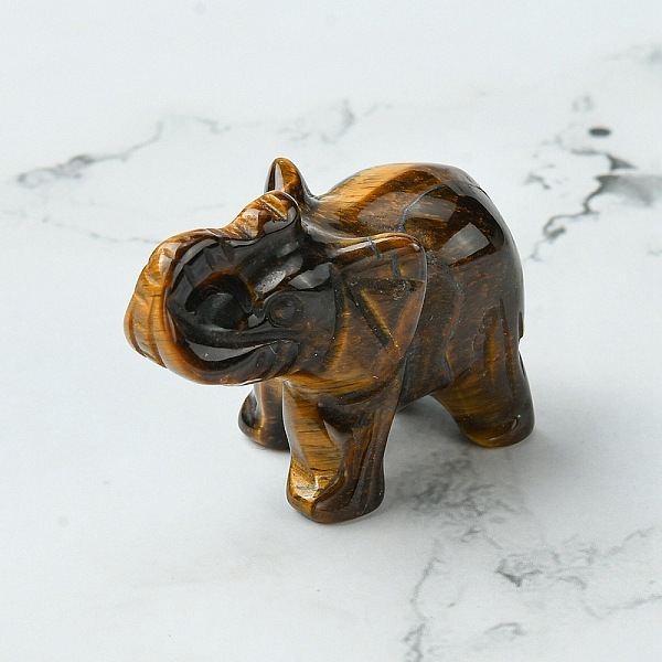 PandaHall Natural Tiger Eye Home Decorations, Elephant, 37~42x16~21x29~33mm Tiger Eye Elephant
PandaHall Natural Tiger Eye Home Decorations, Elephant, 37~42x16~21x29~33mm Tiger Eye Elephant