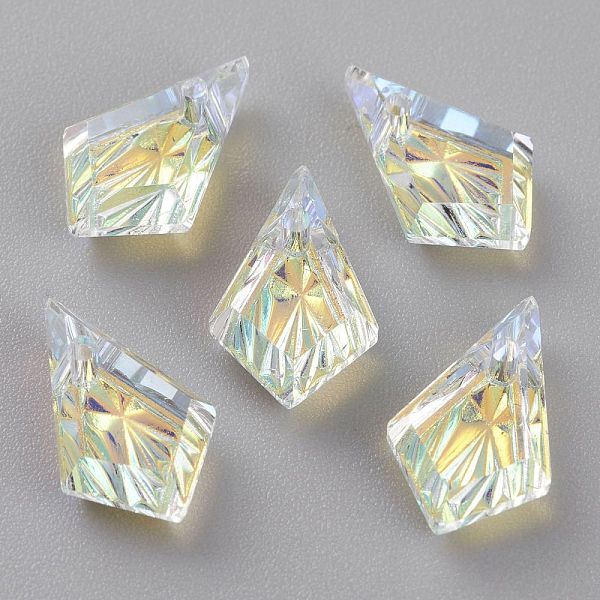 PandaHall Embossed Glass Rhinestone Pendants, Faceted, Kite, Crystal AB, 13x8x4mm, Hole: 1.2mm Glass Rhombus Clear
PandaHall Embossed Glass Rhinestone Pendants, Faceted, Kite, Crystal AB, 13x8x4mm, Hole: 1.2mm Glass Rhombus Clear