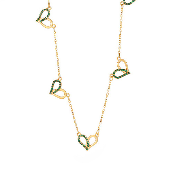 PandaHall Stainless Steel Cubic Zirconia Heart Charms Bib Necklaces for Women, Golden, 17.72 inch(45cm), Pendant: 15.6x13.1mm Cubic Zirconia...
PandaHall Stainless Steel Cubic Zirconia Heart Charms Bib Necklaces for Women, Golden, 17.72 inch(45cm), Pendant: 15.6x13.1mm Cubic Zirconia...