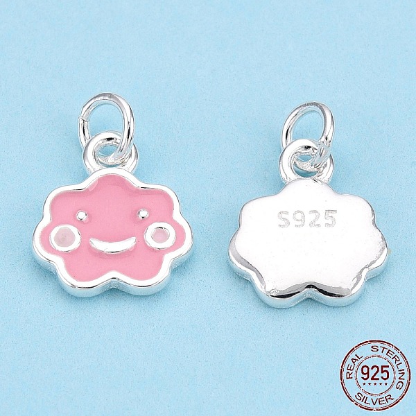 PandaHall 925 Sterling Silver Enamel Charms, with Jump Ring, Cloud with Smile, Pink, 9.5x8.5x1.5mm, Hole: 2.5mm Sterling Silver+Enamel Cloud...
PandaHall 925 Sterling Silver Enamel Charms, with Jump Ring, Cloud with Smile, Pink, 9.5x8.5x1.5mm, Hole: 2.5mm Sterling Silver+Enamel Cloud...
