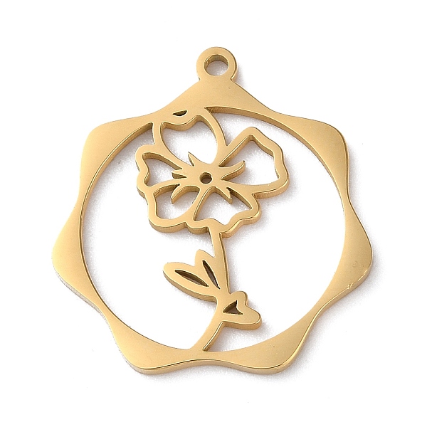 PandaHall 304 Stainless Steel Pendants, Flower, Golden, 23.5x21.5x1mm, Hole: 1.5mm 304 Stainless Steel Flower
PandaHall 304 Stainless Steel Pendants, Flower, Golden, 23.5x21.5x1mm, Hole: 1.5mm 304 Stainless Steel Flower