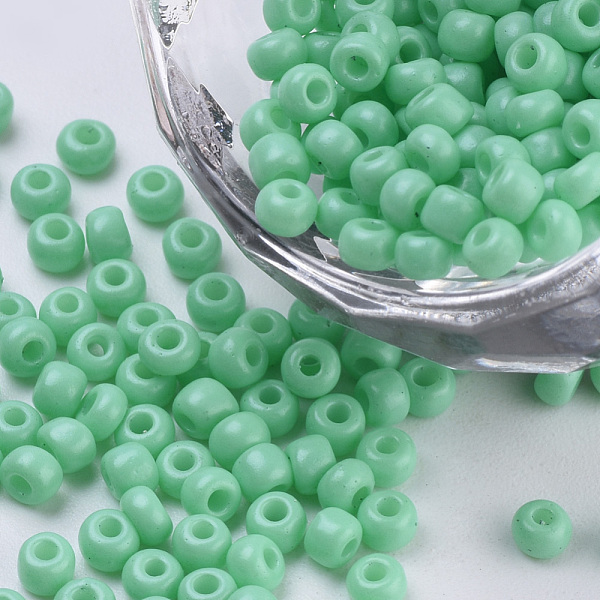 PandaHall Baking Paint Glass Seed Beads, Round, Aquamarine, 3x1.5~3mm, Hole: 1mm, about 10000pcs/bag, about 450g/bag Glass Green
PandaHall Baking Paint Glass Seed Beads, Round, Aquamarine, 3x1.5~3mm, Hole: 1mm, about 10000pcs/bag, about 450g/bag Glass Green