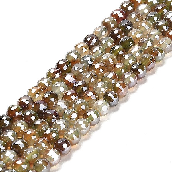 PandaHall Electroplated Natural Agate Round Beads Strands, Dyed & Heated, Faceted(128 Facets), Olive Drab, 6mm, Hole: 1.2mm, about...
PandaHall Electroplated Natural Agate Round Beads Strands, Dyed & Heated, Faceted(128 Facets), Olive Drab, 6mm, Hole: 1.2mm, about...