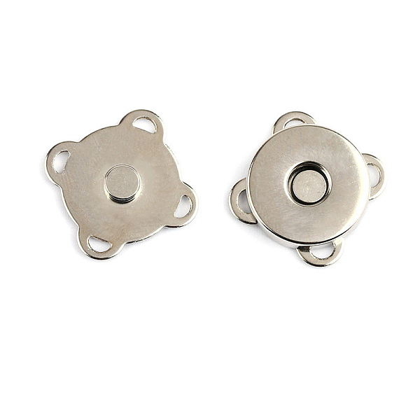 PandaHall Zinc Alloy Purse Snap Clasps, Magnetic Clasps, Closure for Purse Handbag, Platinum, 1.9x1.9x0.55cm Alloy
PandaHall Zinc Alloy Purse Snap Clasps, Magnetic Clasps, Closure for Purse Handbag, Platinum, 1.9x1.9x0.55cm Alloy