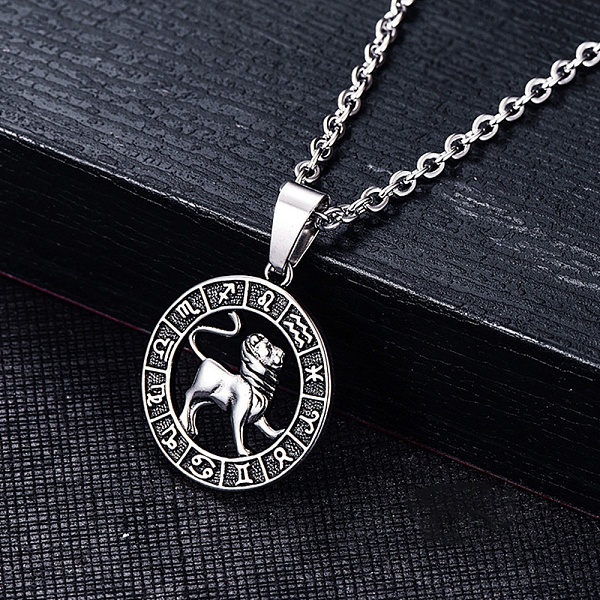 PandaHall Stainless Steel Pendants, Stainless Steel Color, Flat Round with Constellation Charm, Leo, 28x25mm Stainless Steel Leo
PandaHall Stainless Steel Pendants, Stainless Steel Color, Flat Round with Constellation Charm, Leo, 28x25mm Stainless Steel Leo