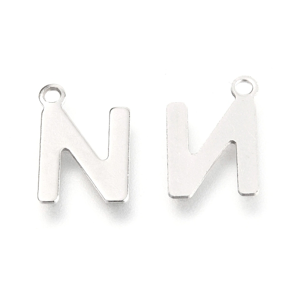 PandaHall 201 Stainless Steel Charms, Alphabet, Letter.N, 12x8.2x0.6mm, Hole: 1.4mm 201 Stainless Steel Letter N
PandaHall 201 Stainless Steel Charms, Alphabet, Letter.N, 12x8.2x0.6mm, Hole: 1.4mm 201 Stainless Steel Letter N