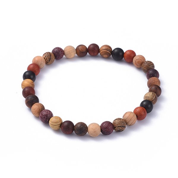 PandaHall Wood Beads Stretch Bracelets, Round, 2-1/4 inch(5.7cm), Beads: 6mm Wood
PandaHall Wood Beads Stretch Bracelets, Round, 2-1/4 inch(5.7cm), Beads: 6mm Wood