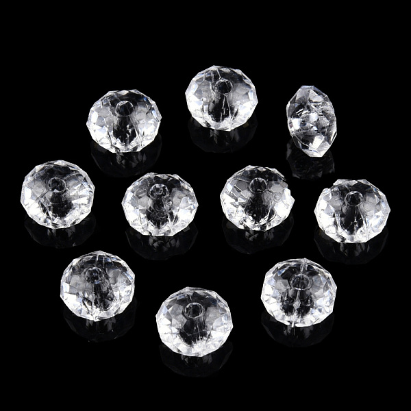 PandaHall Transparent AS Plastic Beads, Faceted, Rondelle, Clear, 8.5x5.5mm, Hole: 1.8mm, about 2850pcs/500g Plastic Rondelle Clear
PandaHall Transparent AS Plastic Beads, Faceted, Rondelle, Clear, 8.5x5.5mm, Hole: 1.8mm, about 2850pcs/500g Plastic Rondelle Clear