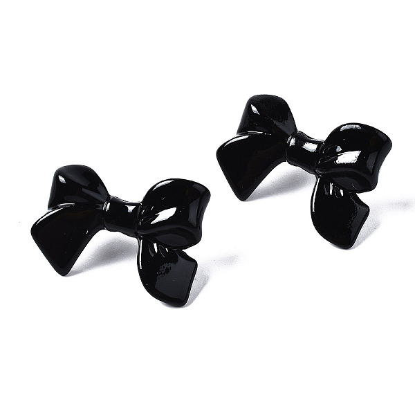 PandaHall Spray Painted CCB Plastic Bowknot Stud Earring Findings, Black, 24x33mm, Hole: 1.2mm, Pin: 0.7mm Plastic Bowknot Black
PandaHall Spray Painted CCB Plastic Bowknot Stud Earring Findings, Black, 24x33mm, Hole: 1.2mm, Pin: 0.7mm Plastic Bowknot Black