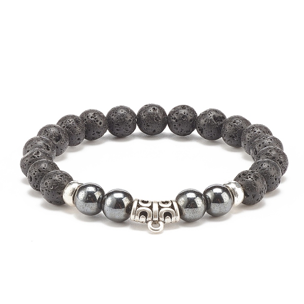 PandaHall Natural Lava Rock & Synthetic Hematite Stretch Bracelet with Alloy Tube Beaded, Essential Oil Gemstone Jewelry for Women, Inner...
PandaHall Natural Lava Rock & Synthetic Hematite Stretch Bracelet with Alloy Tube Beaded, Essential Oil Gemstone Jewelry for Women, Inner...