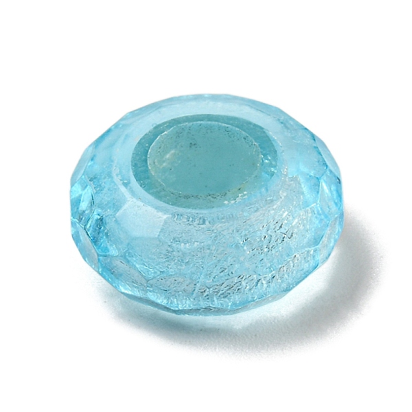 PandaHall Glass European Beads, Large Hole Beads, Wheel, Faceted, Light Blue, 14.5x6.4mm, Hole: 5.7mm Glass Flat Round
PandaHall Glass European Beads, Large Hole Beads, Wheel, Faceted, Light Blue, 14.5x6.4mm, Hole: 5.7mm Glass Flat Round