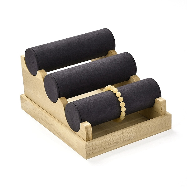PandaHall 3 Layer Wood Jewelry Bracelet Displays Stands, with Microfibre, Gray, 24x18x13.4cm Wood Gray
PandaHall 3 Layer Wood Jewelry Bracelet Displays Stands, with Microfibre, Gray, 24x18x13.4cm Wood Gray