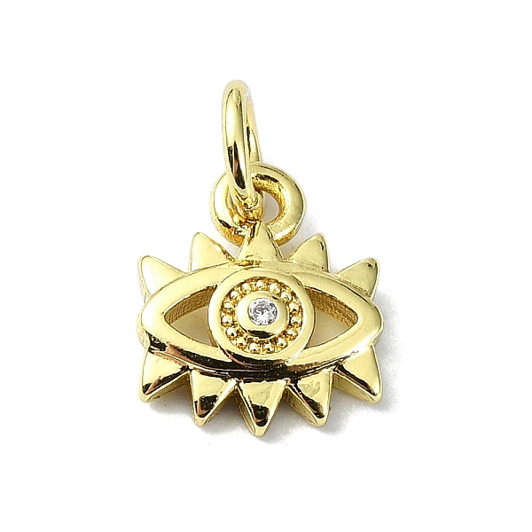 PandaHall Eye Theme Brass Micro Pave Cubic Zirconia Charms, with Jump Ring, Real 18K Gold Plated, Eye, 10x8.5x2mm, Hole: 3mm Brass+Cubic..., Clear
PandaHall Eye Theme Brass Micro Pave Cubic Zirconia Charms, with Jump Ring, Real 18K Gold Plated, Eye, 10x8.5x2mm, Hole: 3mm Brass+Cubic..., Clear