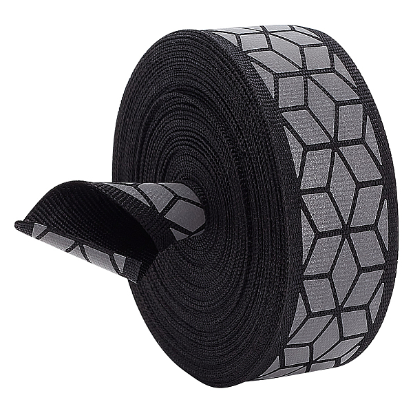 PandaHall BENECREAT 10M Flat Reflective Polyester Grosgrain Ribbon, Geometric Print Ribbon for Warning Tape, Black, 1 inch(25~27mm), about...
PandaHall BENECREAT 10M Flat Reflective Polyester Grosgrain Ribbon, Geometric Print Ribbon for Warning Tape, Black, 1 inch(25~27mm), about...