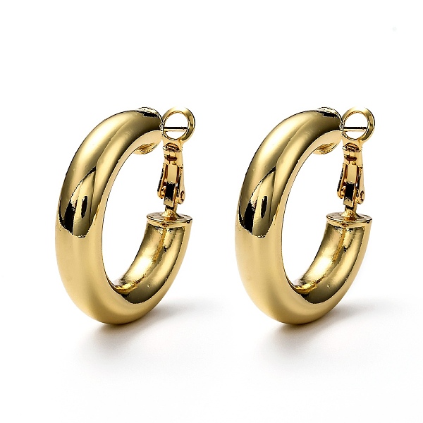 PandaHall Brass Chunky Small Huggie Hoop Earrings for Women, Real 18K Gold Plated, 29x6.5mm, Pin: 0.8mm Brass Ring Red
PandaHall Brass Chunky Small Huggie Hoop Earrings for Women, Real 18K Gold Plated, 29x6.5mm, Pin: 0.8mm Brass Ring Red