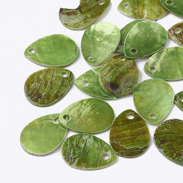 PandaHall Spray Painted Natural Akoya Shell Charms, Mother of Pearl Shell Pendants, teardrop, Lime Green, 9~10x12~13x1mm, Hole: 1mm Akoya...
PandaHall Spray Painted Natural Akoya Shell Charms, Mother of Pearl Shell Pendants, teardrop, Lime Green, 9~10x12~13x1mm, Hole: 1mm Akoya...