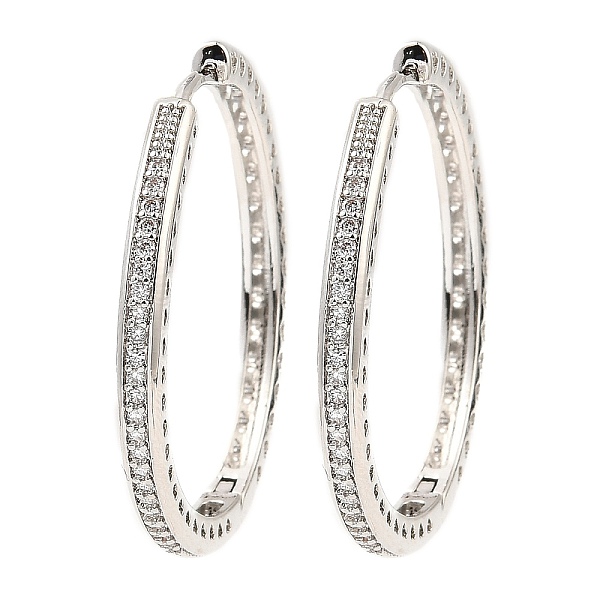 PandaHall Brass Micro Pave Cubic Zirconia Hoop Earrings, Platinum, 35.5x3mm Cubic Zirconia Ring
PandaHall Brass Micro Pave Cubic Zirconia Hoop Earrings, Platinum, 35.5x3mm Cubic Zirconia Ring