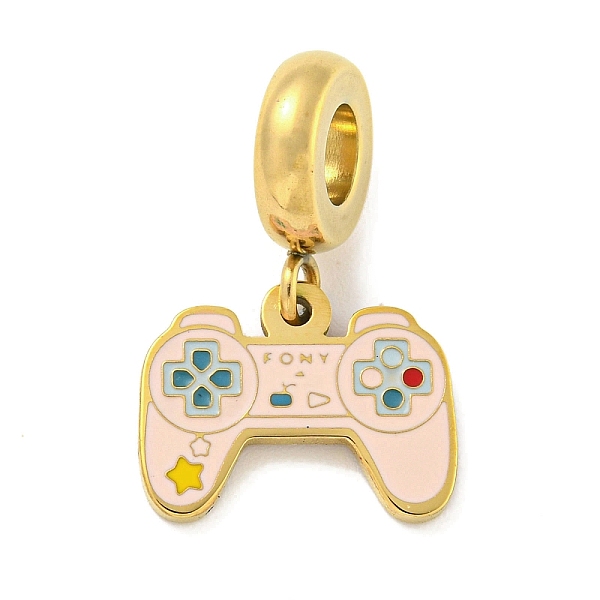 PandaHall Ion Plating(IP) 304 Stainless Steel Enamel European Dangle Charms, Game Controller Large Hole Pendants, Pink, 21.5mm, Hole: 4.5mm...
PandaHall Ion Plating(IP) 304 Stainless Steel Enamel European Dangle Charms, Game Controller Large Hole Pendants, Pink, 21.5mm, Hole: 4.5mm...