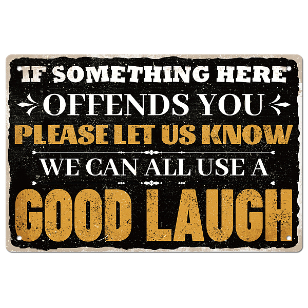 PandaHall GLOBLELAND Funny Retro Metal Tin Signs Humorous 8x12 Metal Tin Sign If Something Here Offends You Please Let Us Know We Can All...
PandaHall GLOBLELAND Funny Retro Metal Tin Signs Humorous 8x12 Metal Tin Sign If Something Here Offends You Please Let Us Know We Can All...