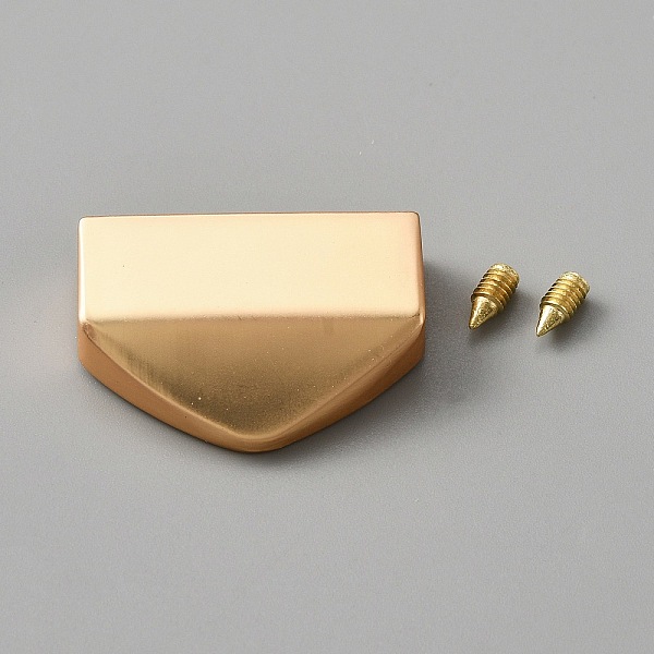 PandaHall Alloy Bag Decorative Edge Buckles, Belt End Tip Hardwares, with Iron Screws, Light Gold, 1.8x2.65x0.6cm, Hole: 2.5mm Alloy
PandaHall Alloy Bag Decorative Edge Buckles, Belt End Tip Hardwares, with Iron Screws, Light Gold, 1.8x2.65x0.6cm, Hole: 2.5mm Alloy