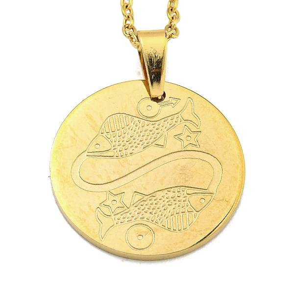 PandaHall Constellation Pendant Necklaces, 304 Stainless Steel Cable Chain Necklaces, Pisces, 19.96 inch(50.7cm) 304 Stainless Steel Pisces
PandaHall Constellation Pendant Necklaces, 304 Stainless Steel Cable Chain Necklaces, Pisces, 19.96 inch(50.7cm) 304 Stainless Steel Pisces