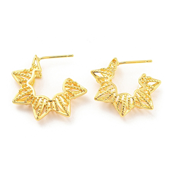 PandaHall Rack Plating Brass Star Stud Earrings, Half Hoop Earrings, Long-Lasting Plated, Lead Free & Cadmium Free, Real 18K Gold Plated...
PandaHall Rack Plating Brass Star Stud Earrings, Half Hoop Earrings, Long-Lasting Plated, Lead Free & Cadmium Free, Real 18K Gold Plated...