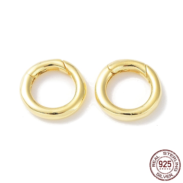 PandaHall 925 Sterling Steel Spring Gate Rings, Round Ring with 925 Stamp, Real 18K Gold Plated, 12x2mm, Hole: 7.5mm Sterling Silver
PandaHall 925 Sterling Steel Spring Gate Rings, Round Ring with 925 Stamp, Real 18K Gold Plated, 12x2mm, Hole: 7.5mm Sterling Silver