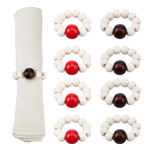 PandaHall Wooden Beaded Napkin Rings, Napkin Holder Adornment, Mixed Color, 19~20mm, Inner Diameter: 30mm, 2 colors, 8pcs/color, 16pcs/set..., Multicolor
PandaHall Wooden Beaded Napkin Rings, Napkin Holder Adornment, Mixed Color, 19~20mm, Inner Diameter: 30mm, 2 colors, 8pcs/color, 16pcs/set..., Multicolor