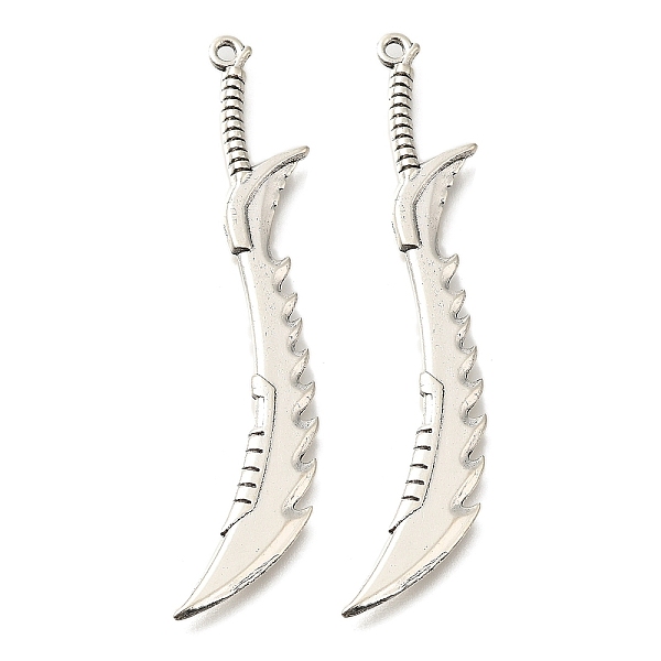 PandaHall Tibetan Style Alloy Big Pendants, Cadmium Free & Lead Free, Broadsword, Antique Silver, 69x11x3mm, Hole: 1.5mm, about 143pcs/500g...
PandaHall Tibetan Style Alloy Big Pendants, Cadmium Free & Lead Free, Broadsword, Antique Silver, 69x11x3mm, Hole: 1.5mm, about 143pcs/500g...