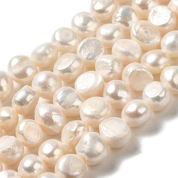 PandaHall Natural Cultured Freshwater Pearl Beads Strands, Two Sides Polished, Grade 3A, Linen, 7~8x7.5~9x5.5~6.5mm, Hole: 0.6mm, about..., Brown
PandaHall Natural Cultured Freshwater Pearl Beads Strands, Two Sides Polished, Grade 3A, Linen, 7~8x7.5~9x5.5~6.5mm, Hole: 0.6mm, about..., Brown