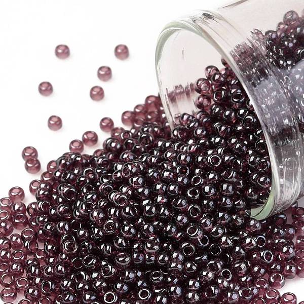PandaHall TOHO Round Seed Beads, Japanese Seed Beads, (115) Transparent Luster Amethyst, 11/0, 2.2mm, Hole: 0.8mm, about 1110pcs/10g Glass..., Purple
PandaHall TOHO Round Seed Beads, Japanese Seed Beads, (115) Transparent Luster Amethyst, 11/0, 2.2mm, Hole: 0.8mm, about 1110pcs/10g Glass..., Purple