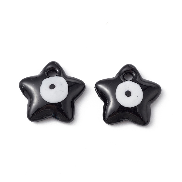 PandaHall Handmade Evil Eye Lampwork Pendants, Star Charm, Black, 23.5~24x24~25x5~6.5mm, Hole: 2.5~3mm Lampwork Star Black
PandaHall Handmade Evil Eye Lampwork Pendants, Star Charm, Black, 23.5~24x24~25x5~6.5mm, Hole: 2.5~3mm Lampwork Star Black