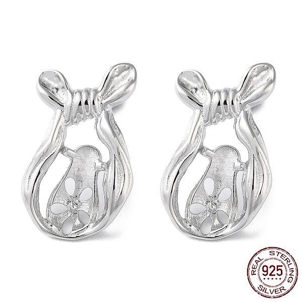 PandaHall Rhodium Plated 925 Sterling Silver Stud Earring Settings, Mouse, for Half Drilled Beads, with S925 Stamp, Real Platinum Plated...
PandaHall Rhodium Plated 925 Sterling Silver Stud Earring Settings, Mouse, for Half Drilled Beads, with S925 Stamp, Real Platinum Plated...