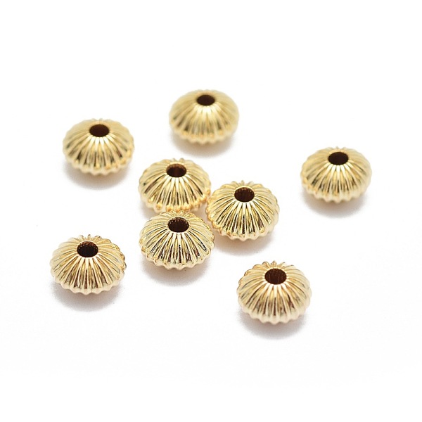 PandaHall Yellow Gold Filled Corrugated Beads, 1/20 14K Gold Filled, Cadmium Free & Nickel Free & Lead Free, Rondelle, 6x3.5mm, Hole: 1.4mm...
PandaHall Yellow Gold Filled Corrugated Beads, 1/20 14K Gold Filled, Cadmium Free & Nickel Free & Lead Free, Rondelle, 6x3.5mm, Hole: 1.4mm...