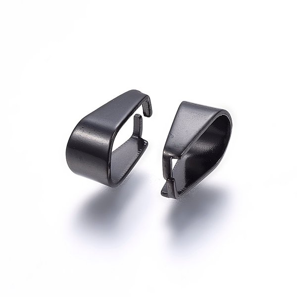 PandaHall 304 Stainless Steel Snap on Bails, Electrophoresis Black, 12x7x6mm, Inner: 11x6mm 304 Stainless Steel
PandaHall 304 Stainless Steel Snap on Bails, Electrophoresis Black, 12x7x6mm, Inner: 11x6mm 304 Stainless Steel