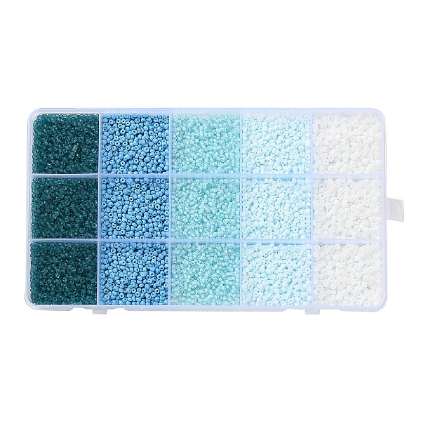 PandaHall DIY 15 Grids ABS Plastic & Glass Seed Beads Jewelry Making Finding Beads Kits, Rondelle, Light Sky Blue, 2~4.5x1.5~4.5mm, Hole...
PandaHall DIY 15 Grids ABS Plastic & Glass Seed Beads Jewelry Making Finding Beads Kits, Rondelle, Light Sky Blue, 2~4.5x1.5~4.5mm, Hole...