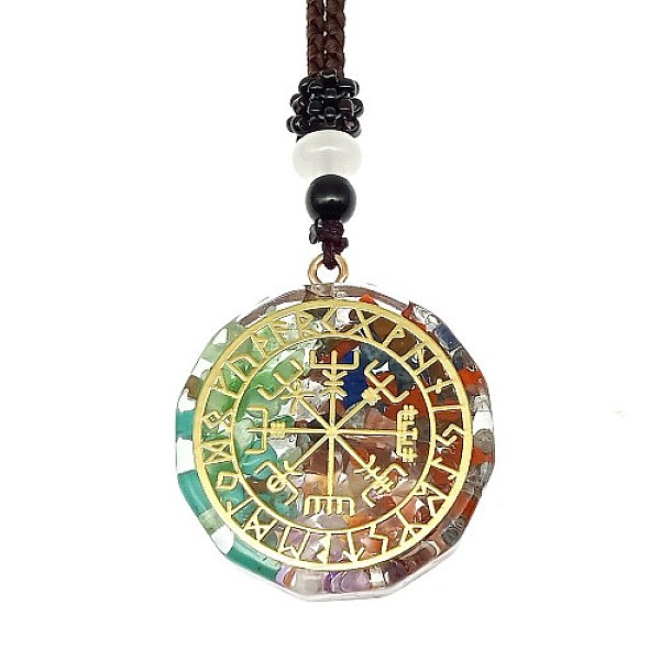 PandaHall Orgonite Chakra Natural & Synthetic Mixed Stone Pendant Necklaces, Nylon Thread Necklace for Women, Flat Round, Compass, 25.59...
PandaHall Orgonite Chakra Natural & Synthetic Mixed Stone Pendant Necklaces, Nylon Thread Necklace for Women, Flat Round, Compass, 25.59...