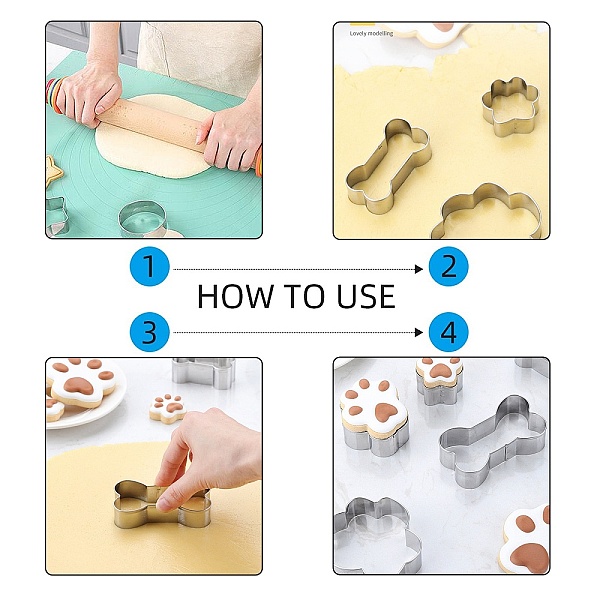 PandaHall 304 Stainless Steel Cookie Cutters, Cookies Moulds, DIY Biscuit Baking Tool, Crown, Stainless Steel Color, 51x71x17.5mm 304...
PandaHall 304 Stainless Steel Cookie Cutters, Cookies Moulds, DIY Biscuit Baking Tool, Crown, Stainless Steel Color, 51x71x17.5mm 304...