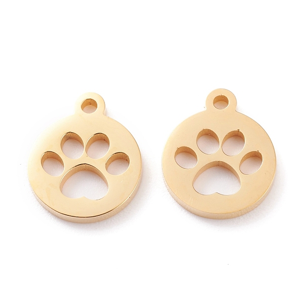 PandaHall Ion Plating(IP) 304 Stainless Steel Charms, Laser Cut, Flat Round with Dog Footprint, Golden, 13x11x1.5mm, Hole: 1.4mm 304...
PandaHall Ion Plating(IP) 304 Stainless Steel Charms, Laser Cut, Flat Round with Dog Footprint, Golden, 13x11x1.5mm, Hole: 1.4mm 304...