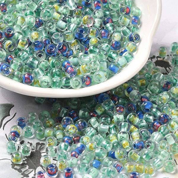 PandaHall Transparent Glass Round Seed Beads, Inside Colours, Round, Dark Sea Green, 6/0, 4x3mm, Hole: 1.2mm, about 7258pcs/pound Glass
PandaHall Transparent Glass Round Seed Beads, Inside Colours, Round, Dark Sea Green, 6/0, 4x3mm, Hole: 1.2mm, about 7258pcs/pound Glass