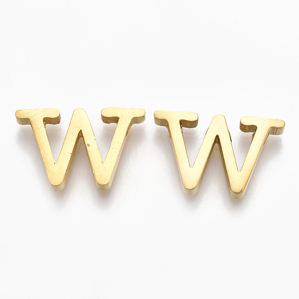 PandaHall 304 Stainless Steel Pendants, Golden, Letter, Letter.W, 12x19x3mm, Hole: 1.8mm 304 Stainless Steel Letter W
PandaHall 304 Stainless Steel Pendants, Golden, Letter, Letter.W, 12x19x3mm, Hole: 1.8mm 304 Stainless Steel Letter W