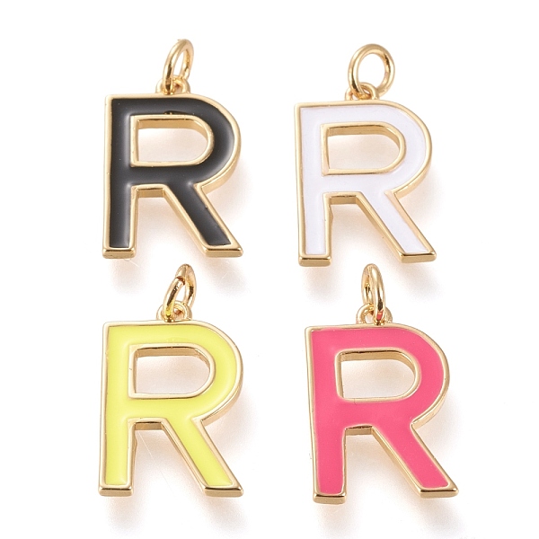 PandaHall Brass Enamel Pendants, with Jump Ring, Long-Lasting Plated, Real 18K Gold Plated, Letter.R, Mixed Color, Letter.R, R..., Multicolor
PandaHall Brass Enamel Pendants, with Jump Ring, Long-Lasting Plated, Real 18K Gold Plated, Letter.R, Mixed Color, Letter.R, R..., Multicolor