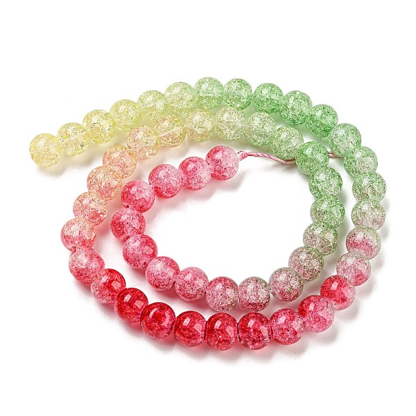 PandaHall Spray Painted Crackle Glass Beads Strands, Gradient Color, Segmented Multi-color Beads, Round, Red, 8mm, Hole: 1mm, about...
PandaHall Spray Painted Crackle Glass Beads Strands, Gradient Color, Segmented Multi-color Beads, Round, Red, 8mm, Hole: 1mm, about...