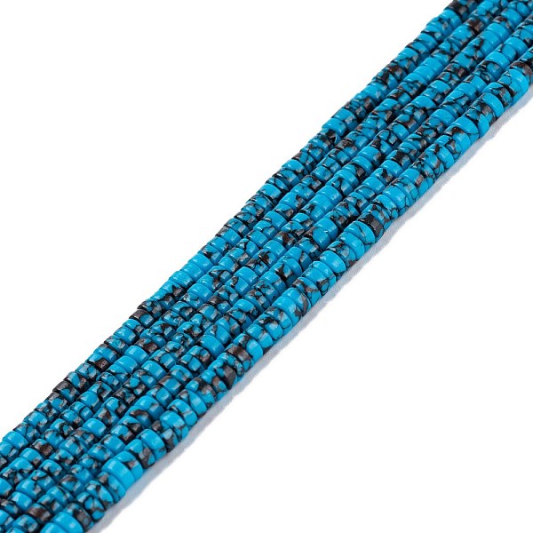 PandaHall Synthetic Turquoise Beads Strands, Dyed, Heishi Beads, Flat Round/Disc, Deep Sky Blue, 4x1mm, Hole: 1mm, 15.24~16.06 inch...
PandaHall Synthetic Turquoise Beads Strands, Dyed, Heishi Beads, Flat Round/Disc, Deep Sky Blue, 4x1mm, Hole: 1mm, 15.24~16.06 inch...