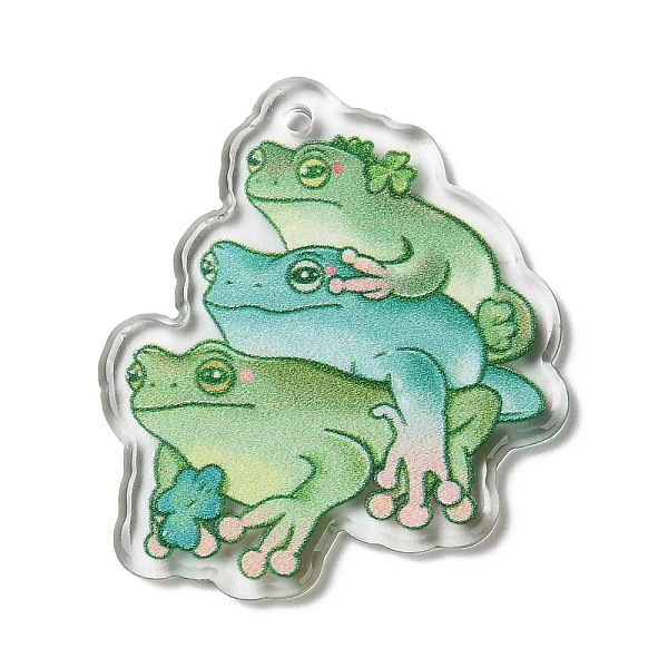 PandaHall Printed Acrylic Pendants, Frog, Dark Sea Green, 37x32x2.5mm, Hole: 1.8mm Acrylic Frog
PandaHall Printed Acrylic Pendants, Frog, Dark Sea Green, 37x32x2.5mm, Hole: 1.8mm Acrylic Frog